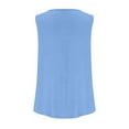 thumbnail image 5 of Ahuyic Womens Plus Size Sleeveless Top,Summer Casual Blouse For Women,Fashionable Women's Spring And Summer Casual Solid Color V-Neck Sleeveless, 5 of 5