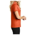 thumbnail image 3 of Yellow Rooster Women's Performance Fine Jacquard Polo Autumn Orange XS, 3 of 6