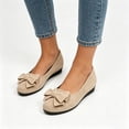 thumbnail image 4 of YOUYEDIAN Womens Flat Shoes Dress Non Slip Slip on Loafers Spring Fall Office Walking Shoes Trendy Closed Toe Orthopedic Shoes (Khaki), 4 of 4