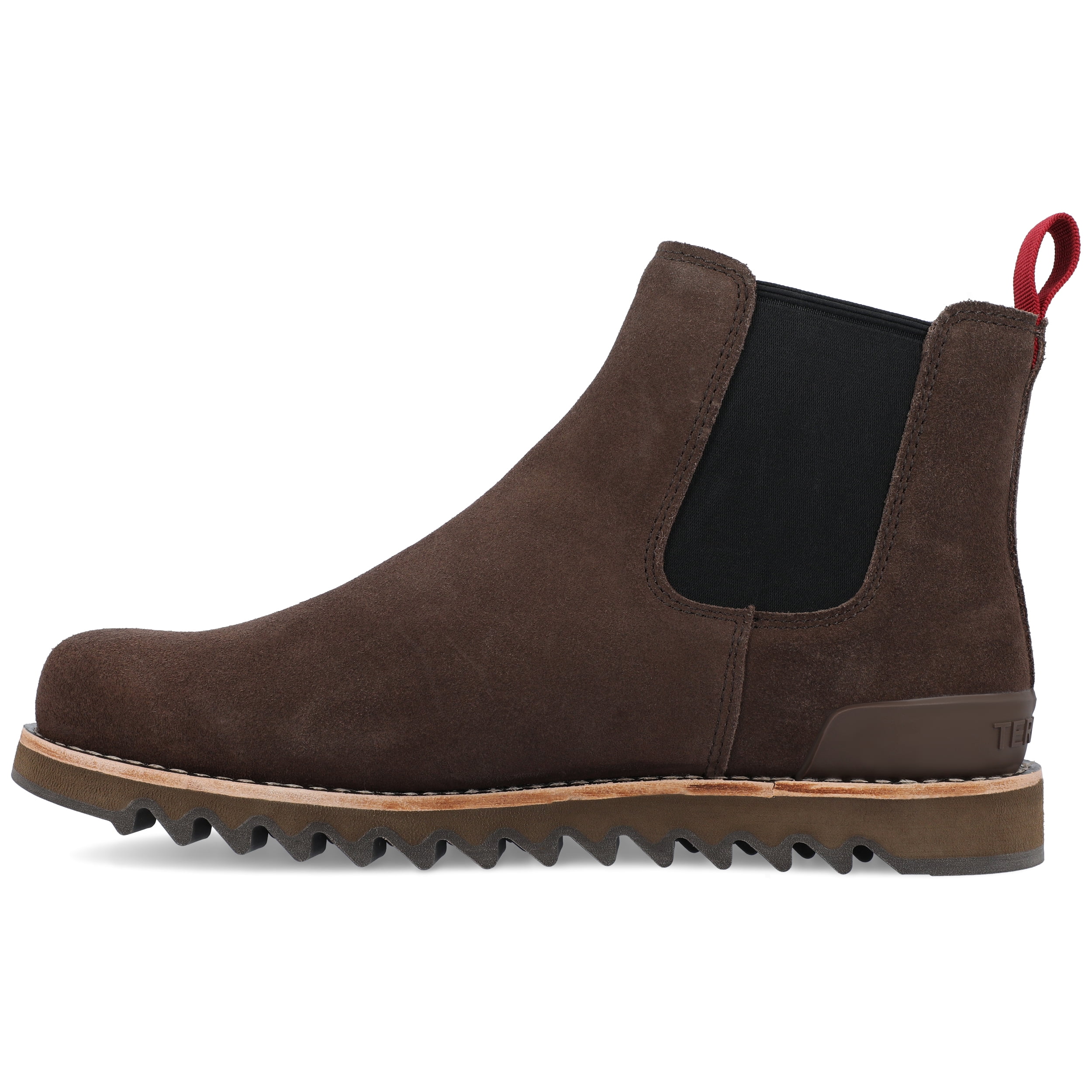 Territory Yellowstone Grey Waterproof Leather Chelsea Boots 11.5W Territory Mens Yellowstone Pull-on Water Resistant Chelsea  main image 3