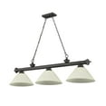 thumbnail image 2 of Z Lite 2306-3BRZ-AGM14 3 x 60W Cordon Medium Dimmable Billiard Light, Golden Mottle, 2 of 7