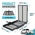 thumbnail image 3 of KOJEM Hitch Mount Wheelchair Carrier, Wheelchair Scooter Carrier, Cargo Carrier Rack，Folding Ramp, Hitch Mounted, 500LBS Weight Capacity, 3 of 16