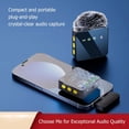thumbnail image 5 of Micrófono de Solapa Inalámbrico Profesional con Reducción de Ruido, Función de Silenciamiento de Grabación, Micrófono Portátil para Teléfono Inteligente, A, 5 of 5