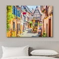 thumbnail image 3 of wall26 Canvas Print Wall Art Retro Vintage European Fantasy Village Nature Wilderness Photography Realism Rustic Scenic Landscape Earth Panorama Colorful for Living Room, Bedroom, Office - 12"x1, 3 of 5