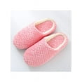 thumbnail image 2 of Women Men Jacquard Soft Bottom Suede Indoor Non-slip Cotton Slippers, 2 of 3