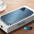 thumbnail image 1 of 2024 Metal Aluminium Alloy Case for iPhone 15 14 13 12 Pro Max Camera Lens Protective Case iphone Original Color Phone Cover, 1 of 7