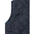 thumbnail image 4 of Día de San Patricio Chaleco Acolchado Ligero Con Cremallera Y Cuello Alto Para Mujer Azul oscuro M, 4 of 6