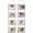 Distressed White, variant on Wall Hanging Picture Frames Collage with 8 Openings - Distressed White, 2 Pack - Casual Style Engineered Wood Frames - Wall Mount Only - Bliss Collection
