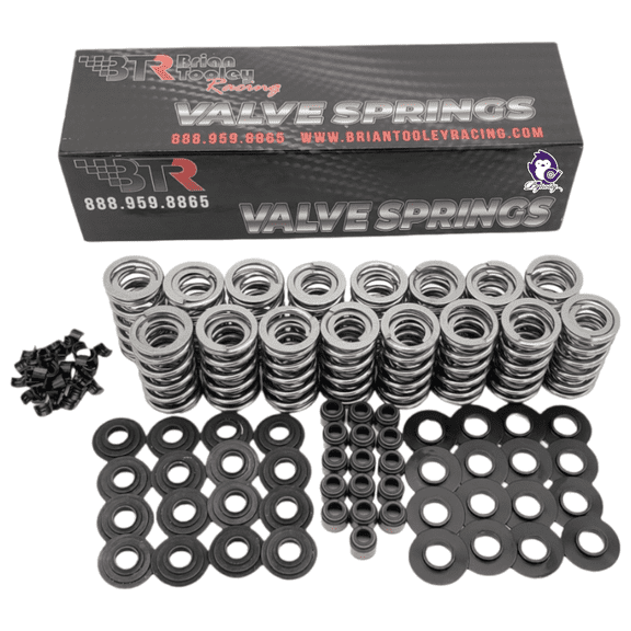 Brian Tooley Racing BTR LS .660" Dual Valve Springs Platinum Kit with Retainers SK001 (Steel)