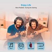 Beexcellent Gaming Headset for PS4 PS5 Xbox One Switch PC with Noise Cancelling Stereo Bass Surround Sound