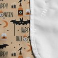 thumbnail image 4 of Happy Halloween Microwave Oven Cover, Lettering Spooky Season Autumn Ghost Bat Illustration, Water Resistant Organizer with Pockets for Kitchen, 36" x 12", Peach Dark Grey and Vermilion, by Ambesonne, 4 of 4