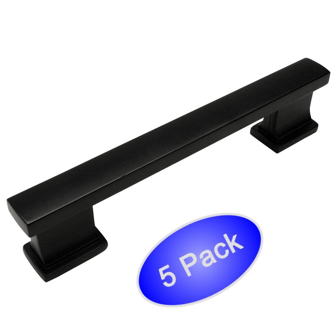 Cosmas 4392-192FB Flat Black Modern Cabinet Hardware Handle Pull 10 Pack Hole Centers 192mm 7-1/2 Inch