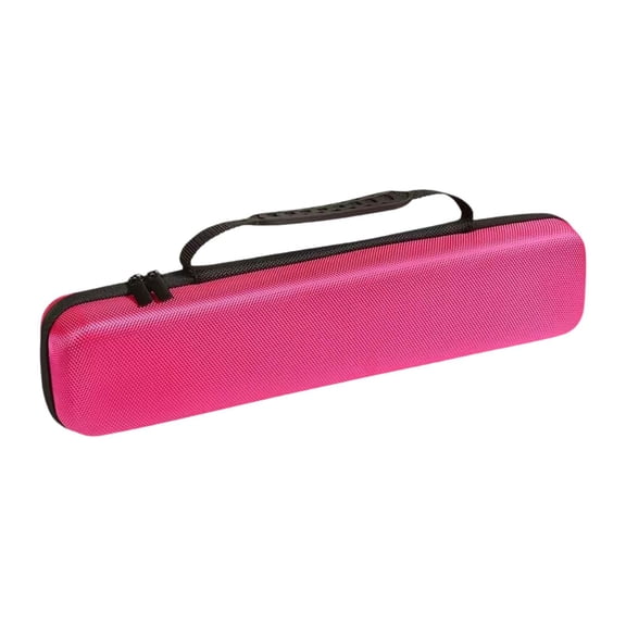 Serenable Hair Curler Storage Bag Hair Straightener Travel Case for Combs Scissors Pink