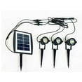 thumbnail image 1 of Tignapoo Lumières de Jardin Rotatives à Énergie Solaire avec Modes de Luminosité Doubles, Panneau Multicristallin, Lot de 3 avec Illumination 6-12H, Design Étanche, 1 of 5