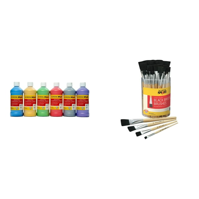Set de pintura y pinceles de cerdas negras para niños Casafoyer