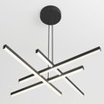 thumbnail image 4 of Artika Grid Modern LED Pendant Light Fixture, Black, 4 of 5