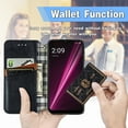 thumbnail image 2 of Allytech Flip Wallet Case for T-Mobile REVVL 6 5G, Premium PU Leather Luxury Case with Kickstand & Card Slots, Strong Magnetic Closure Inner Soft TPU Shockproof Protective Case for Women Men - Black, 2 of 7