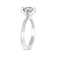 thumbnail image 3 of Radiant Shape 3 Carat IGI Certified Lab Grown Diamond Ring | 14K White Gold | Sara Tapered Eternity Lab Diamond Engagement Ring | FG-VS1-VS2 Quality Friendly Diamonds, 3 of 4