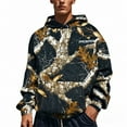 thumbnail image 4 of Luwomo Men's Camo Hoodies Sweatshirt Hunting Shirts Camouflage Long Sleeve Fishing Clothes,Z1 Brown,2XL, 4 of 4