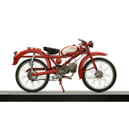 1957 Moto Guzzi Hispania 73cc Lightweight motorcycle Canvas Art - Panoramic Images (12 x 20)