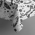thumbnail image 5 of White Planet Cat Feather Pattern Square Tablecloth,Waterproof Square Table Cover,Wipeable Spillproof Washable Table Cover for Home Kitchen Party Decor 60"x60"(152x152cm), 5 of 6