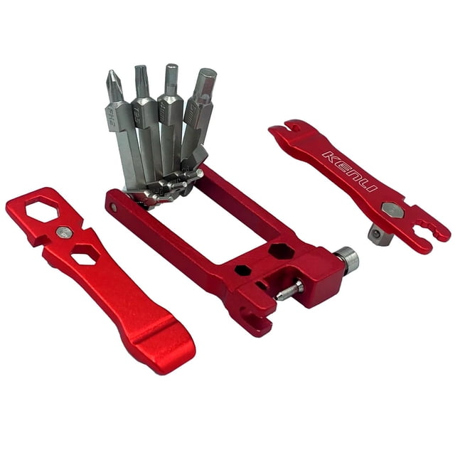 Multi - Herramienta Bici Moto 8 Funciones Con Llaves Kenli
