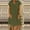 Army Green, variant on Yteetum Solid Color Dresses for Women Floral Dress Graduation Dress Flowy Midi Dress Spring Casual Dress for Women Linen Dress V Neck Short Sleeve