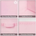 thumbnail image 4 of Cube Storage Bins - 13x13 Cubby Organizer with Handle, Collapsible Storage Baskets for Shelves, Pink, 8-Pack, 4 of 8