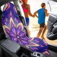 thumbnail image 4 of XYZCANDO Car Seat Towel Cover, Compatible with Van Truck Seat, Terry Cloth Car Seat Covers for Sedan Vans Waterproof, Mandala Floral Pattern, 4 of 7