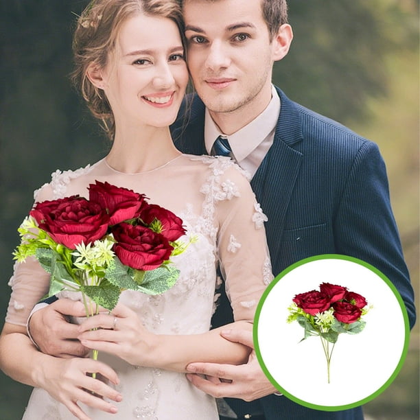 Ramo de simulación artificial Flores artificiales Flores falsas Decoración