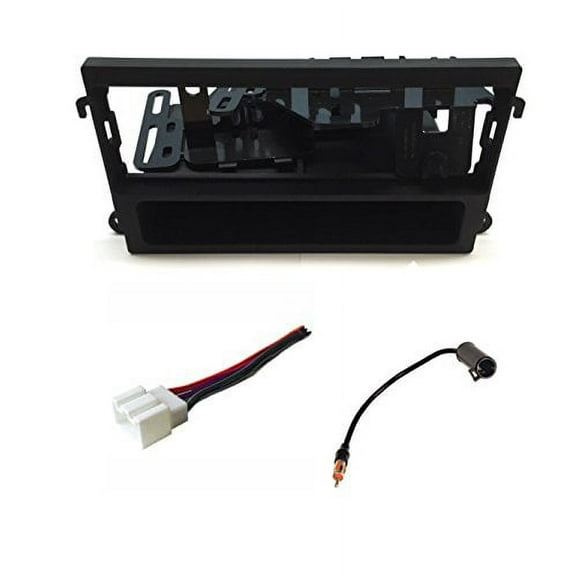 ASC Audio Car Stereo Dash Kit, Wire Harness, and Antenna Adapter for installing a Single Din Radio for 1999 2000 2001 2002 Nissan Quest Mercury Villager