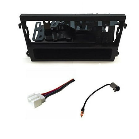 ASC Audio Car Stereo Dash Kit, Wire Harness, and Antenna Adapter for installing a Single Din Radio for 1999 2000 2001 2002 Nissan Quest Mercury Villager