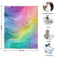 thumbnail image 4 of Rainbow Tie Dye Swirl Pattern Blanket,Comfortable Soft Flannel Throw Blanket,All Season,Warm Lightweight Blankets for Sofa Bed Couch Living Room Chair,30"x40", 4 of 4