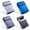Blue, variant on 3 Pcs Aluminum Cigarette Case MetalBox with Magnetic Switch Flip Top 85mm Size Closure Brushed Cigarette Protective, 18-20 Capacity