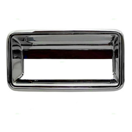 Gmc Truck Tailgate - Chrome Tailgate Handle Trim Bezel Replacement for Chevrolet GMC Pickup Truck 15991786