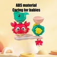 thumbnail image 5 of Loespoir Interactive Bath Shower Toy, Crab Themed Water Wheel Spinner, Happy Bath Time Activity for Sensory Development and Fun, with Multiple Features and Water Effects(Red), 5 of 7