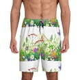 thumbnail image 1 of Fotbe Plants and Insects Pantalones Cortos de Pijama para Hombre, Ropa de Dormir, Pantalones de Pijama Cortos para Hombre-Medium, 1 of 6