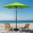 thumbnail image 2 of Yaheetech 9 Ft Outdoor Patio Market Umbrella with Push Button Tilt and Crank, Grass Green, 2 of 9