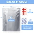 thumbnail image 6 of 10PCs 9.45 Mil Mylar Bags 5 Gallon Extra Thick For Food Storage + 2500CC Oxygen Absorbers + Labels, 6 of 7