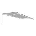thumbnail image 4 of ALEKO 10 x 8 ft Grey White Striped Motorized Retractable Patio Awning, 4 of 8