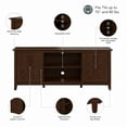 thumbnail image 4 of Bush Furniture Key West TV Stand for 70" TV, Bing Cherry, 4 of 8