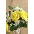 thumbnail image 3 of TETOU Artificial Flowers 50pcs Real Looking Yellow Foam Fake Roses with Stems for DIY Wedding Bouquets Pink Bridal Shower Centerpieces Floral Arrangements Party Tables Home Decorations, 3 of 5