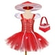 thumbnail image 4 of Disfraz de hongo para niñas, vestido de cosplay, mono rojo para niños, sombrero bonito, trajes de juego de rol, traje de fiesta de carnaval de Halloween, 4 of 5