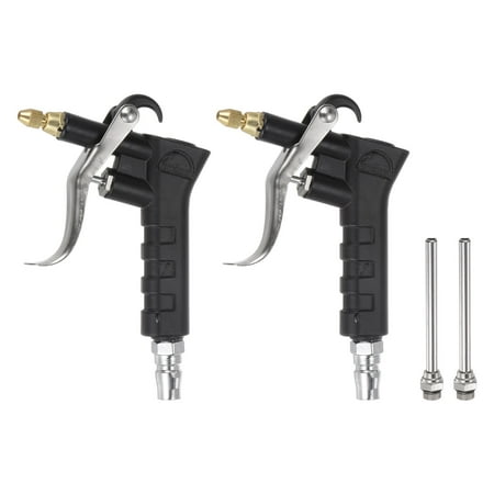 

Uxcell 2pcs High Pressure Air Blow Gun Stainless Steel 4.53 Dust Blower for Car Computer Black