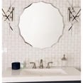 thumbnail image 1 of Decor Wonderland SSM1058R 27 in. Single Round Ridge Frameless Wall Mirror with Engraved Edge, 1 of 1