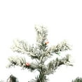 thumbnail image 2 of Vickerman Artificial Christmas Tree 7.5' x 68" Flocked Alaskan Dura-Lit 900 Multi-color Lights / 2)ctn, 2 of 4