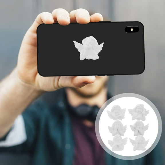 IBASETOY 30Pcs Resin Mini Figurines Angel Shape for Mobile Phone Accessories