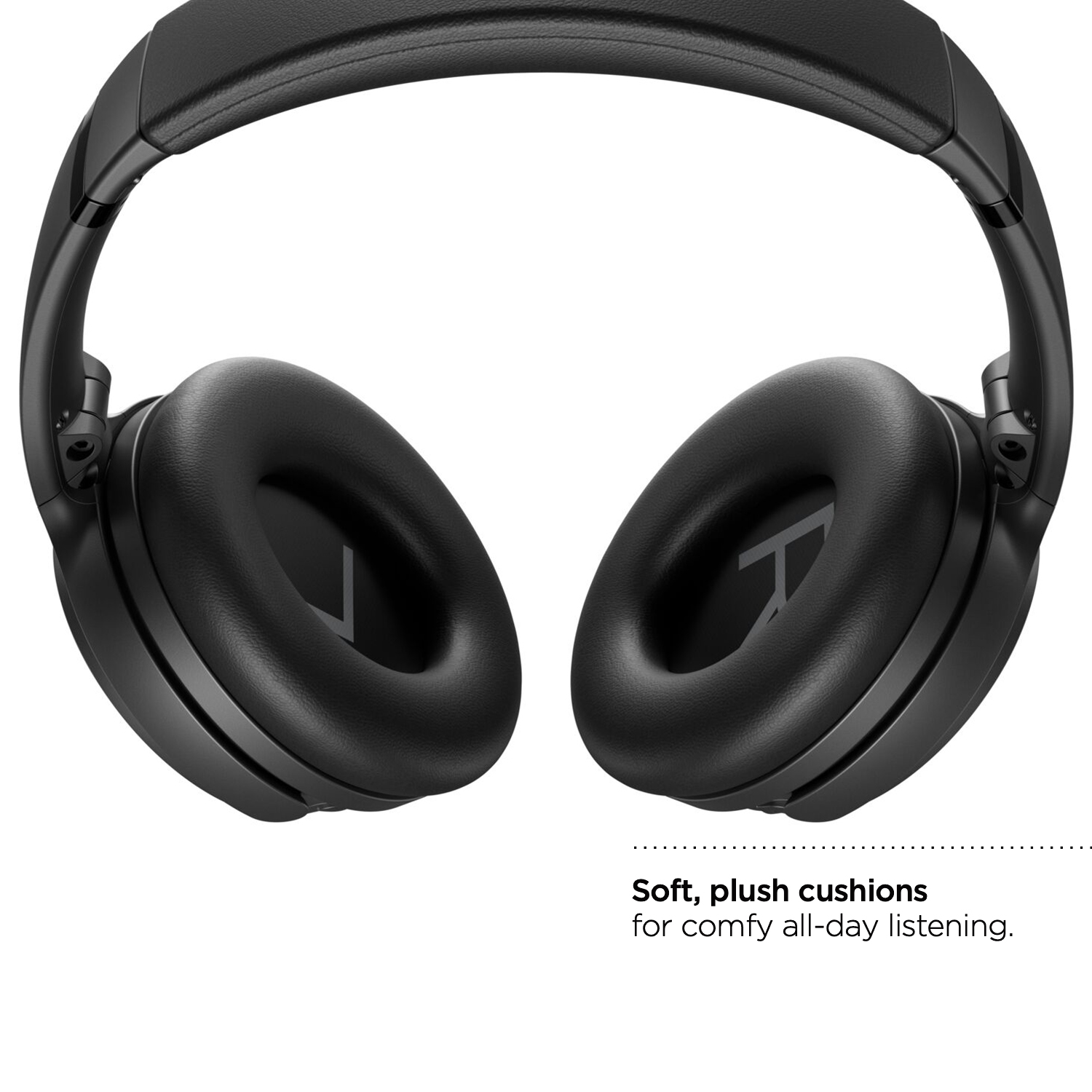 Bose QuietComfort 45 Headphones Noise Cancelling Over-Ear Wireless Bluetooth Earphones, Black - image 3 of 11
