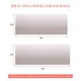 thumbnail image 6 of Beige Ombre Yoga Towel for Hot Yoga Non Slip, White Gradient Modern Abstract Art Yoga Mat Towel Absorbent Yoga Sweat Towels Microfiber Hot Yoga Blanket for Bikram Pilates 26"x70", 6 of 7