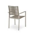 thumbnail image 5 of Noble House Cape Coral Outdoor Aluminum Dining Chair in Silver (Set of 2), 5 of 12